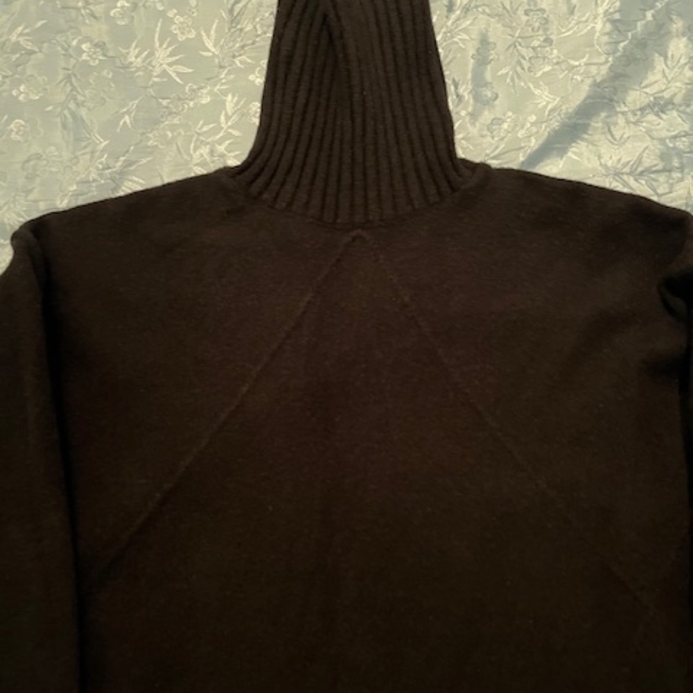 Black wool blend Turtleneck - Picture 3 of 3
